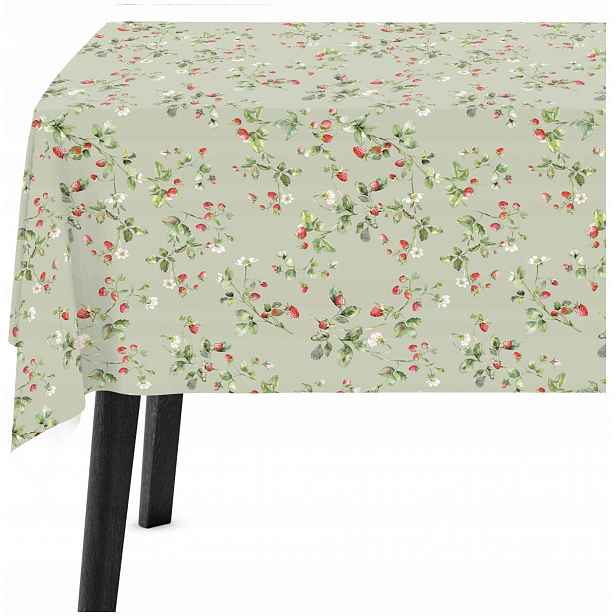 Ubrus odolný proti skvrnám 140 x 200, ubrus na stůl, zelený, 10543 cm