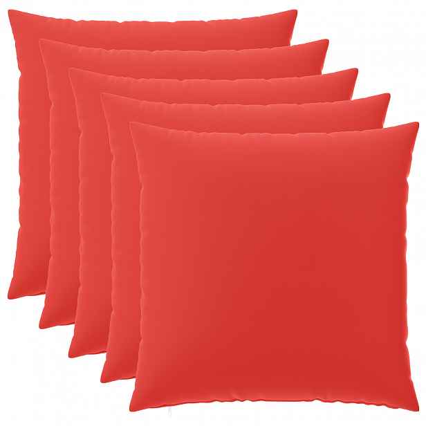 vidaXL Povlak na polštář 6 pcs HEERLEN Červená 60 x 60 cm Polyester