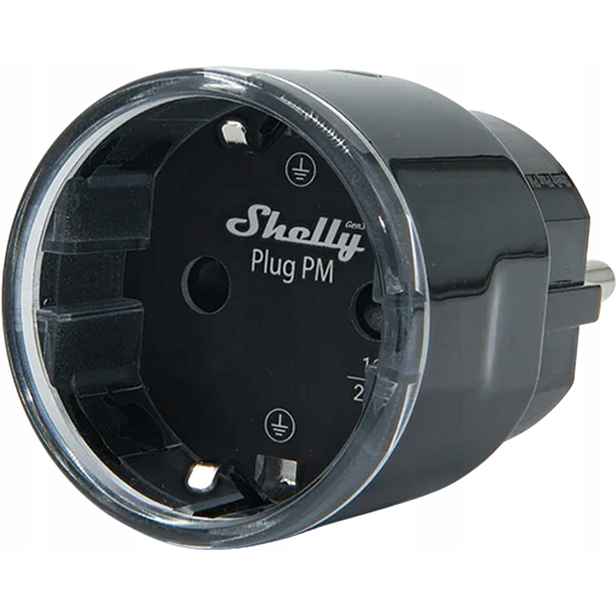 Inteligentní zásuvka 13A Shelly Plug Pm Gen3 Matter černá