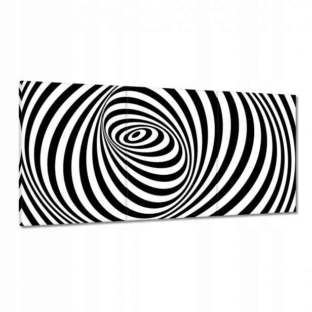 Obrazy 180x90 Abstrackja černobílá