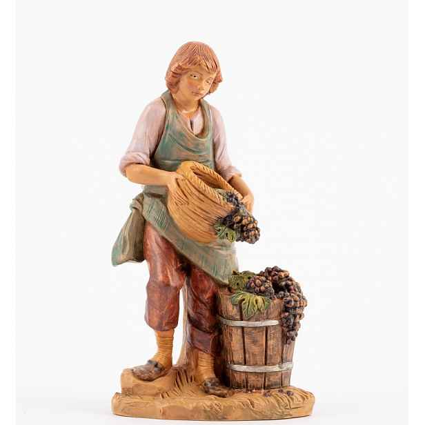 Figurka do betlému Fontanini – Chlapec s hrozny – pro figurky o výšce 19 Cm
