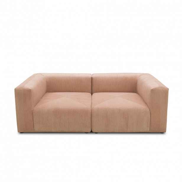 MID.YOU DVOUMÍSTNÁ POHOVKA, textil, růžová, barva růžového zlata