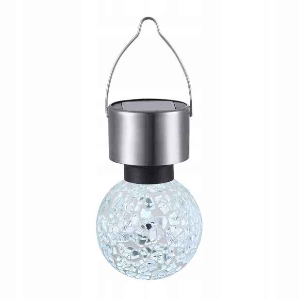 Solární zahradní osvětlení Závěsné lampy Stříbrná Ocel Globo Lighting 6 cm