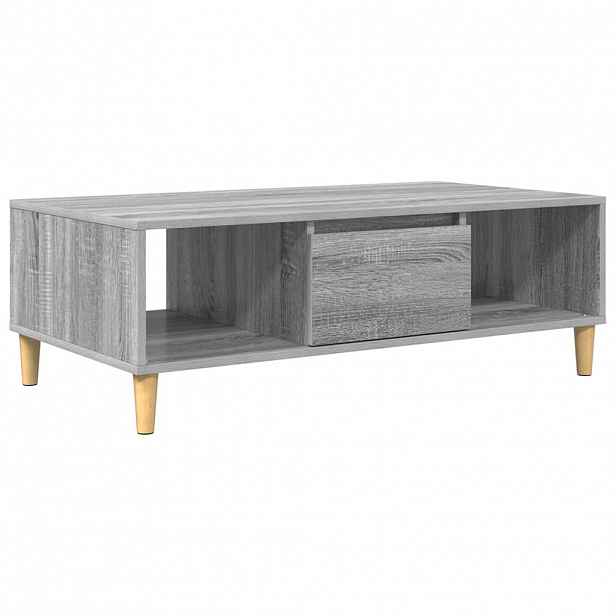 vidaXL Konferenční stolek Šedá Sonoma 102 x 55 x 35 cm