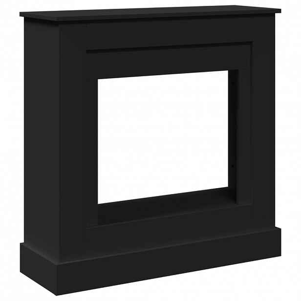 vidaXL Krbová obestavba černá 90 x 30 x 90 cm kompozitní dřevo