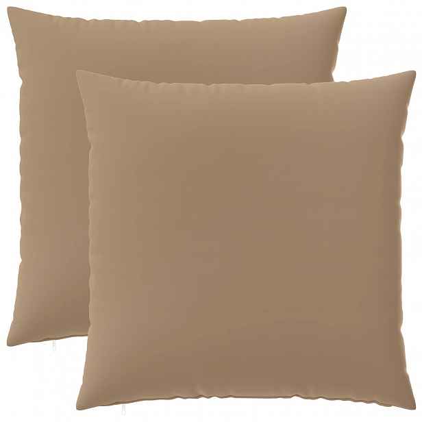 vidaXL Povlak na polštář 2 ks HEERLEN Taupe 60 x 60 cm Polyester