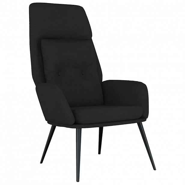 vidaXL Relaxační křeslo černé umělá broušená kůže