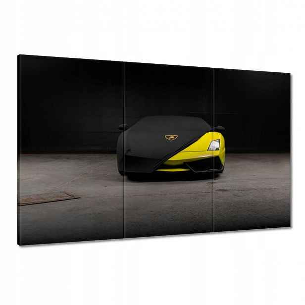 Obrazy 120x80 Žluté sportovní auto