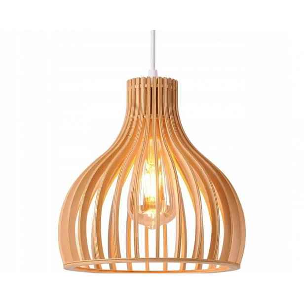 Awekliy dřevěná stropní svítidlo klec Ø23 cm, E27, nastavitelná Boho lampa