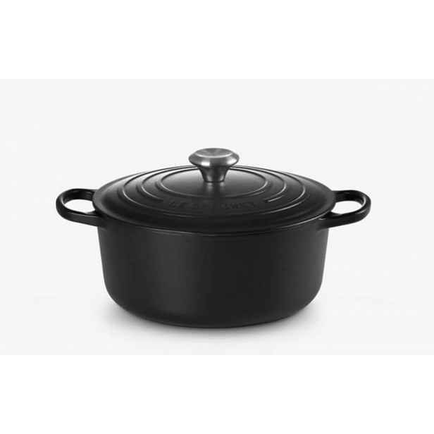 Le Creuset Signature - Pekáč kruhový s poklicí, objem 5,3 l, noir mat 21177260000430