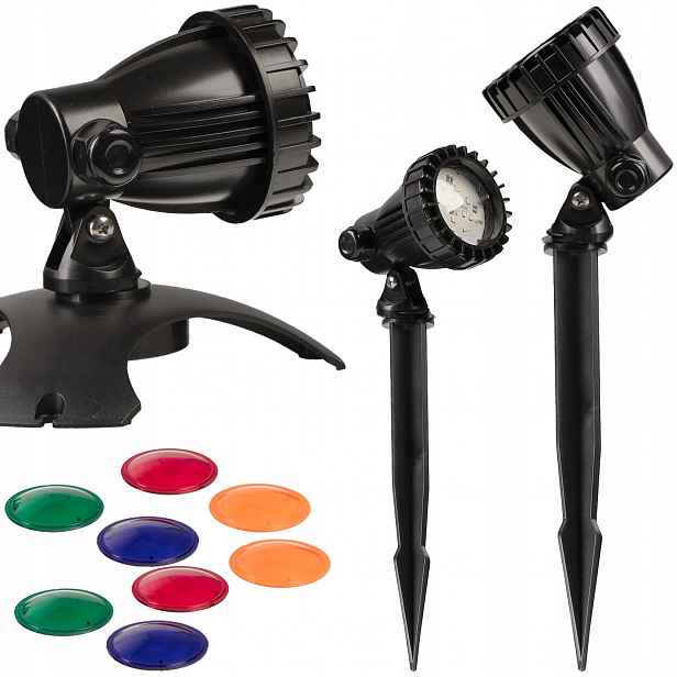Led Lampy Do Zahradního Jezírka Pod Vodou 3KS 3X1,2W 4 Barvy