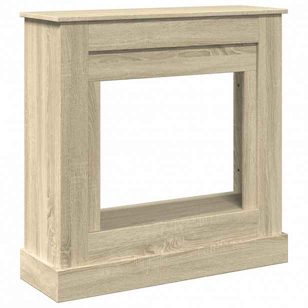 vidaXL Krbová obestavba dub sonoma 90 x 30 x 90 cm kompozitní dřevo