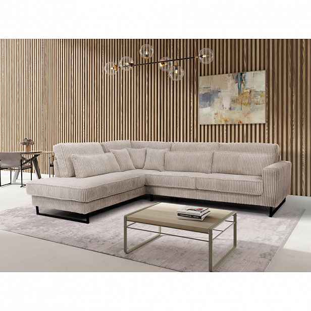 Livetastic ROHOVÁ SEDAČKA, textil, kompozitní dřevo, béžová
