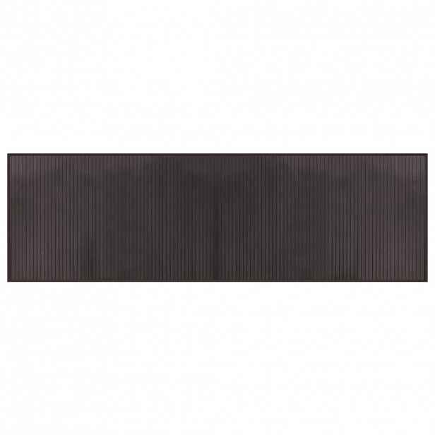 vidaXL Koberec obdélníkový tmavě hnědý 60 x 200 cm bambus