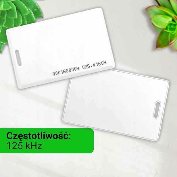 Bezkontaktní karta 100 Ks Rfid 125kHz Unique EM4100 Mia EMK2 1,8mm Clamshell