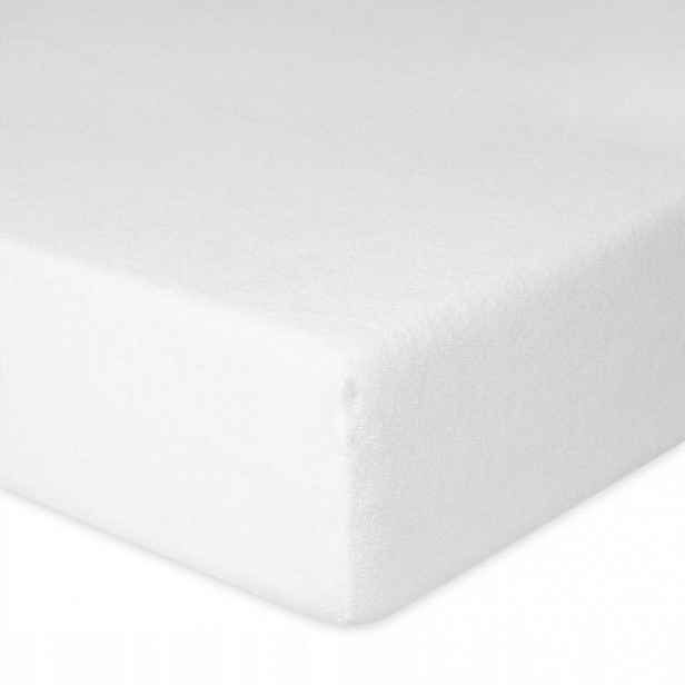 Froté prostěradlo s gumičkou 110/120x190/200x30 bílé Premium