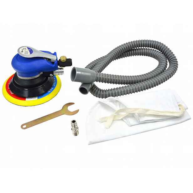 Pneumatická Oscilační Bruska Pro Broušení 150 mm Vlastní Odprašovač Geko