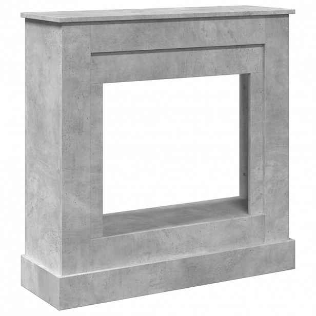 vidaXL Krbová obestavba betonově šedá 90 x 30 x 90 cm kompozitní dřevo