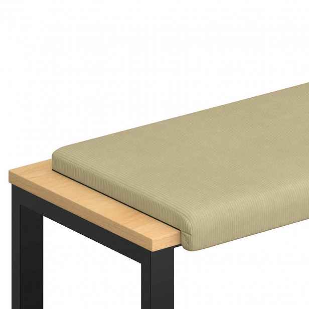 vidaXL Polštář na lavici manšestr Šedozelená Hloubka 35 cm