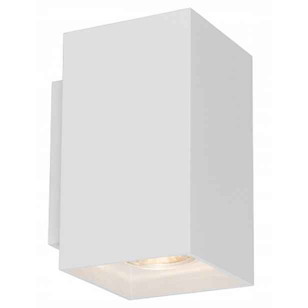 92697 Sandy Wl Square Wall Bílá nástěnná lampa pro dvě žárovky GU10 Zuma Line