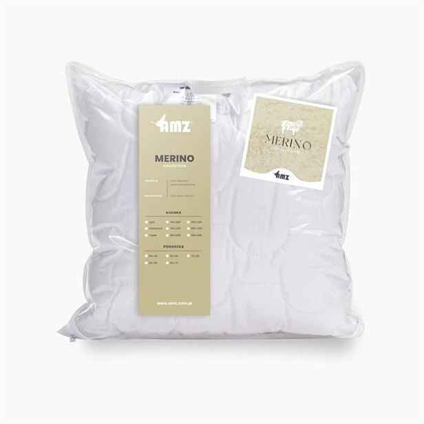 Amz Merino Polštář Prošívaná 40x60 100% Merino vlna 450 g