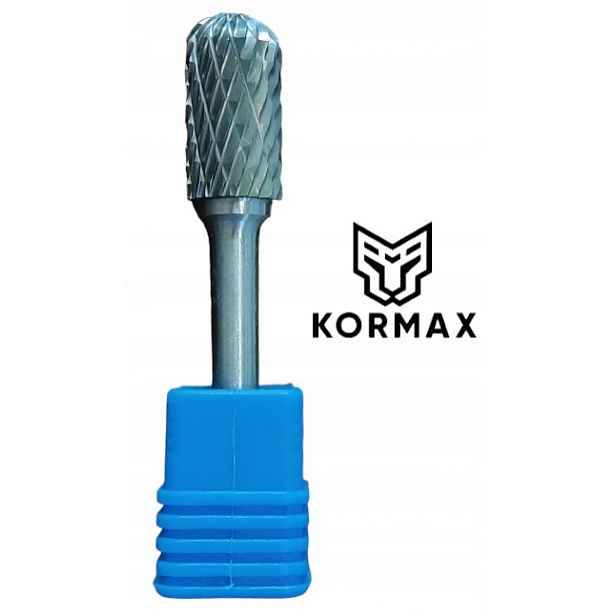 Fréza 14 pilníková válcová zaoblená 14x25x65x6 na kov z karbidu Kormax