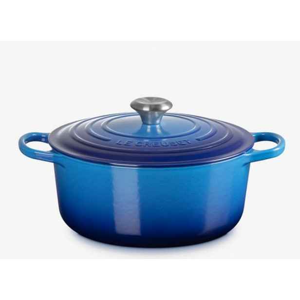 Le Creuset Signature - Pekáč kruhový s poklicí, objem 5,3 l, azur 21177262202430