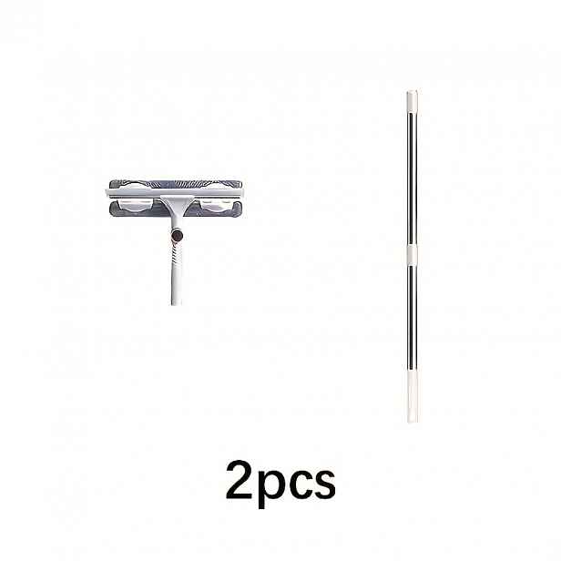 TEMU 137cm Dlouhý Odolný Výsuvný Čistič Oken s Dlouhou Rukojetí, Stěrka a Škrabka na Okna, Teleskopická Tyč, Odnímatelná a Pratelná Podložka, Vhodný
