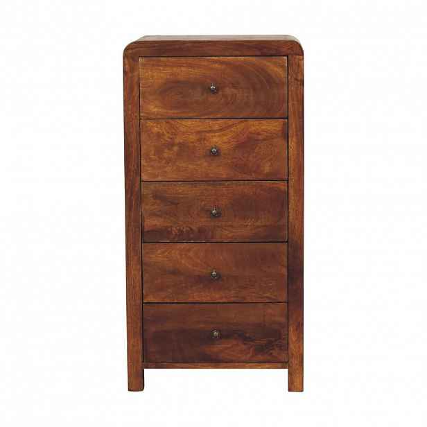 Artisan Furniture NOČNÍ STOLEK Mini, montáž na zeď, 2 zásuvky, hnědý