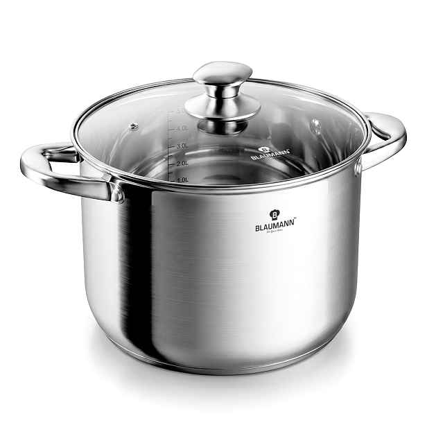 BERLINGER HAUS - Hrnec nerez 26cm 9,5L a skleněná poklice