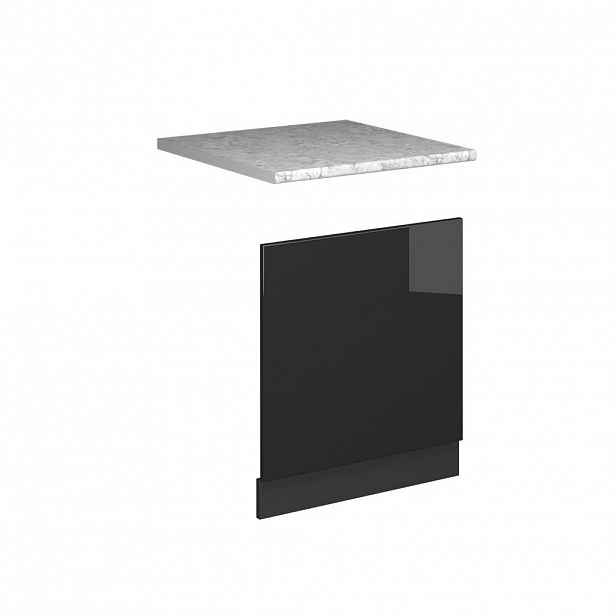 Vicco PŘEDNÍ PANEL Fame-Line Antracitový vysoký lesk 60 cm , PD Mramor