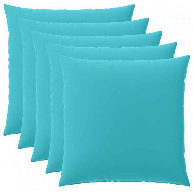 vidaXL Povlak na polštář 6 pcs HEERLEN Tyrkysová 60 x 60 cm Polyester