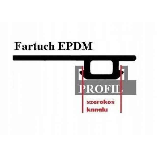 Zástěra Epdm s klipem Epdm s těsněním 250 mm/25 m