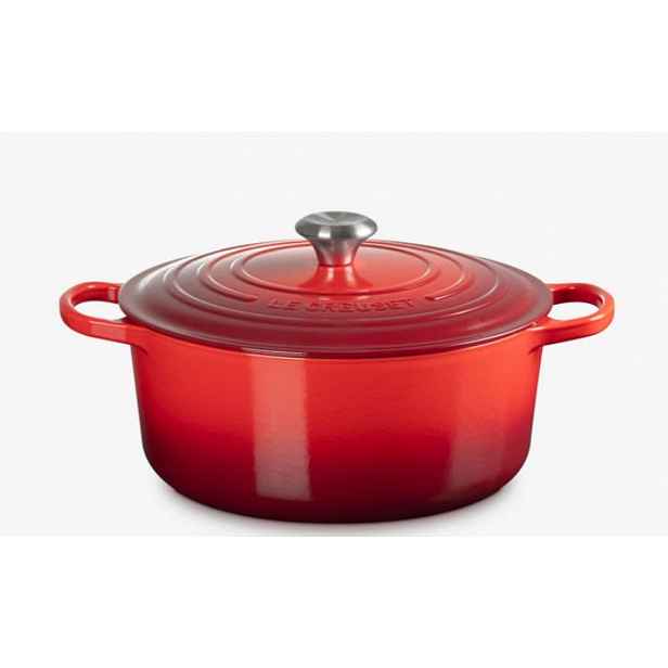 Le Creuset Signature - Pekáč kruhový s poklicí, objem 6,7 l, cerise 21177280602430