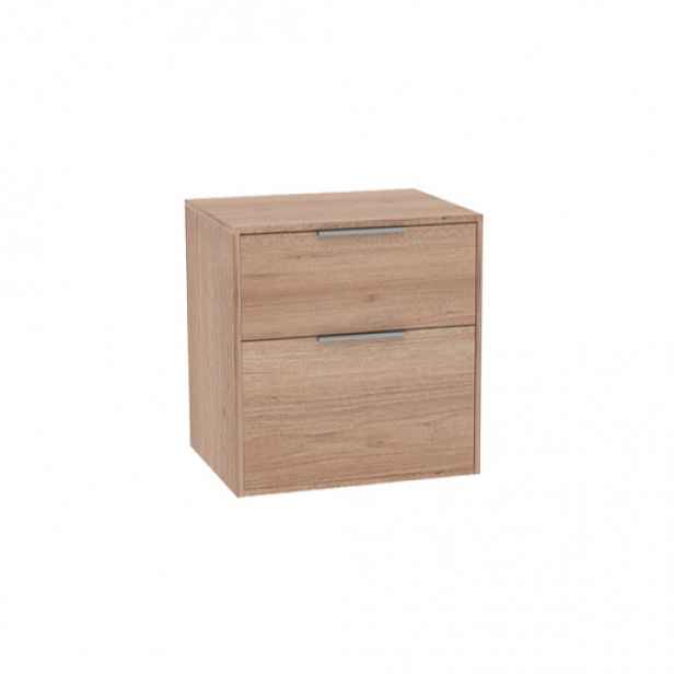 Roca Optica koupelnová skříňka bez umyvadla 58,5x56,5x45,5 cm dub OPTDESK602ZO