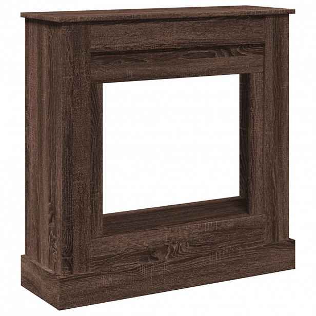 vidaXL Krbová obestavba hnědý dub 90 x 30 x 90 cm kompozitní dřevo