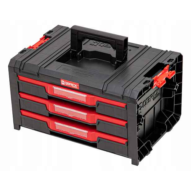 Skříňka se zásuvkami Qbrick System Pro 2.0 Drawer 3 Toolbox Basic