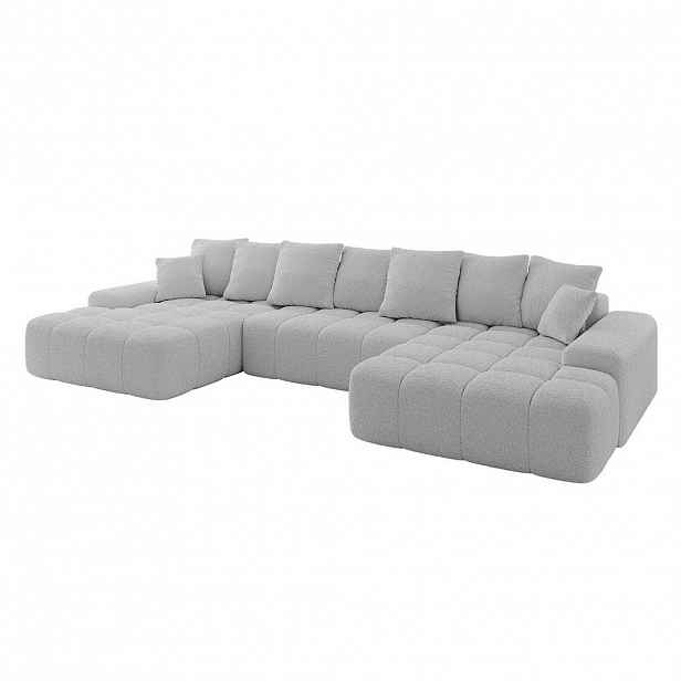 ALTDECOR SEDACÍ SOUPRAVA ENSI-U - 353x164x69 cm světle šedá