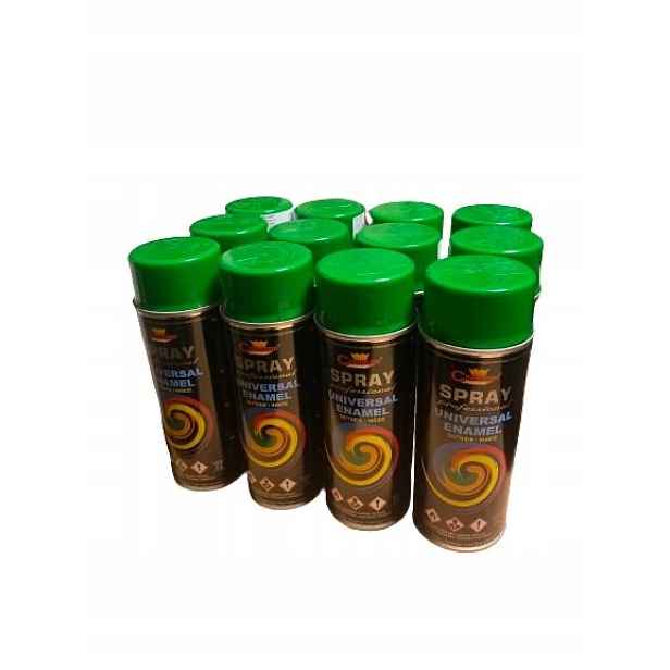 Barva 12 ks Lak Sprej Smalt 400ml Ral 6002 Zelená