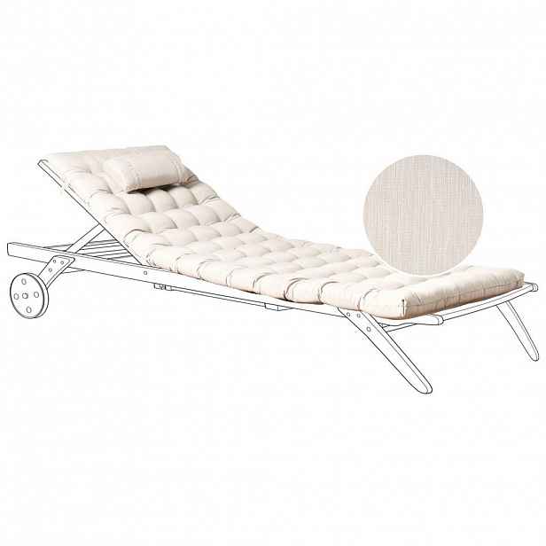 Beliani POLSTROVÁNÍ na lehátko Světle béžové 56/192 cm Cesana Premium