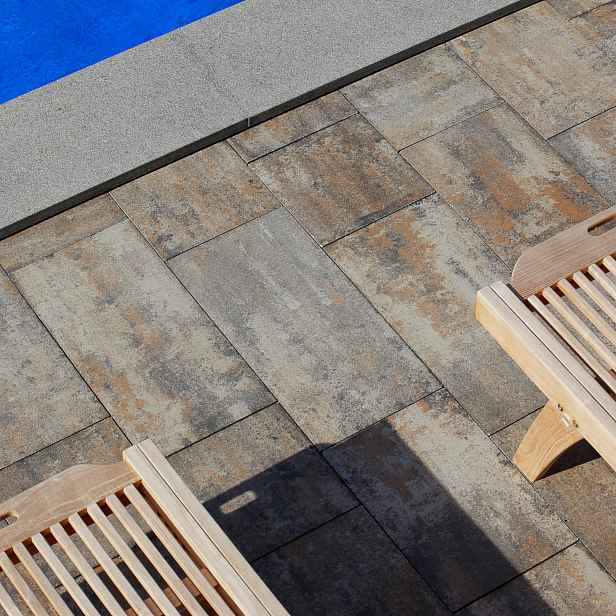 Betonová dlažba BEST BELEZA, povrch sametový, úprava UV, barva colormix arabica, výška 60 mm