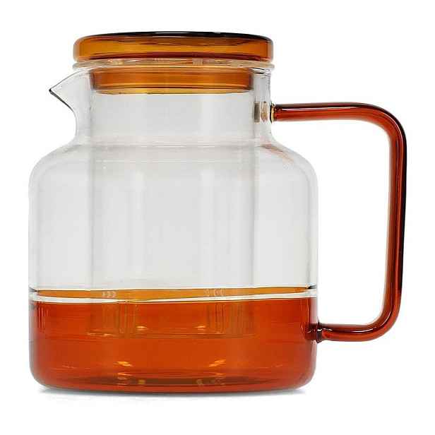 Jantarová skleněná konvice na čaj 950 ml Liv – ONA