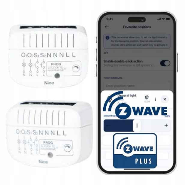 Nice DoubleDimmer-Control – dvoukanálový Led stmívač Z-Wave 800