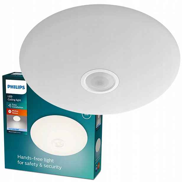 Stropní Svítidlo Led Stropní Svítidlo Mauve 6W 4000K 25 cm s pohybovým senzorem Philips