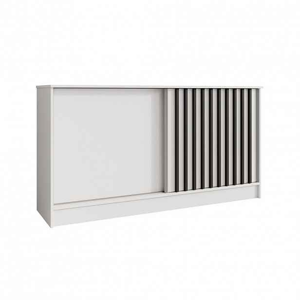 Beautysofa KOMODA Horizon se 2 posuvnými dvířky, bílá, 160 cm