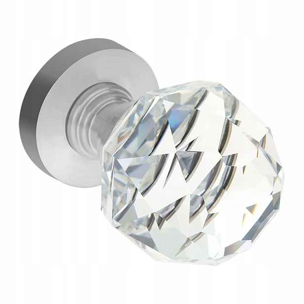 Křišťálový knoflík, transparentní