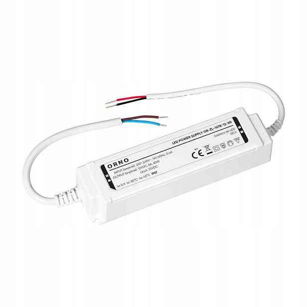 Led zdroj hermetický, 12V, 60W, IP67