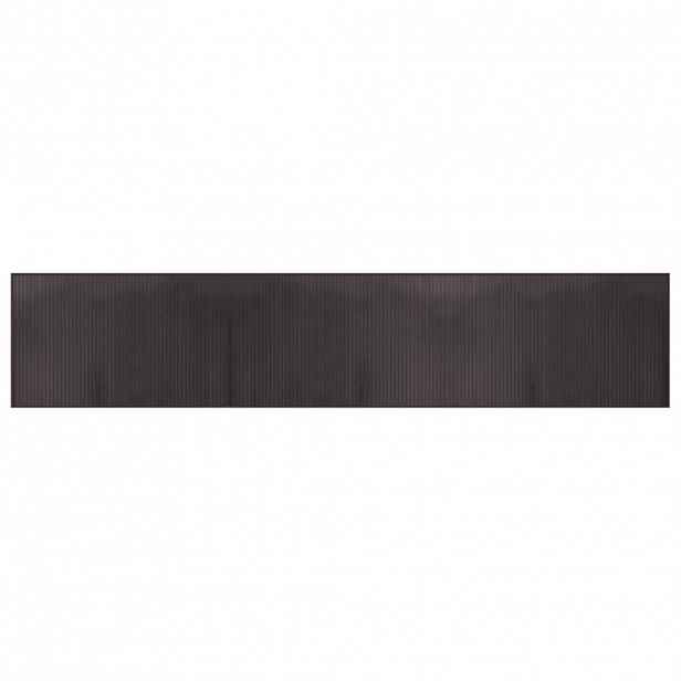 vidaXL Koberec obdélníkový tmavě hnědý 60 x 300 cm bambus