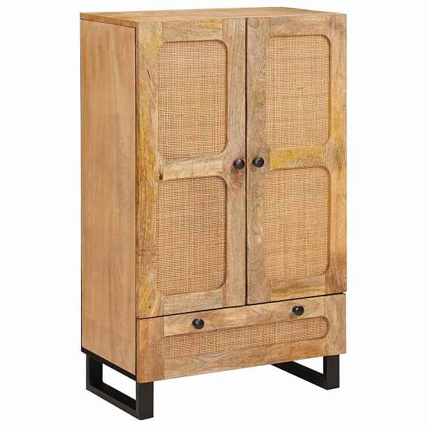 vidaXL Vysoký bufet Hnědá 40 x 33 x 110 cm Masivní mangové dřevo