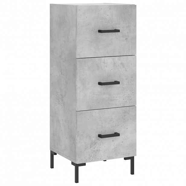vidaXL Příborník betonově šedý 34,5 x 34 x 90 cm kompozitní dřevo